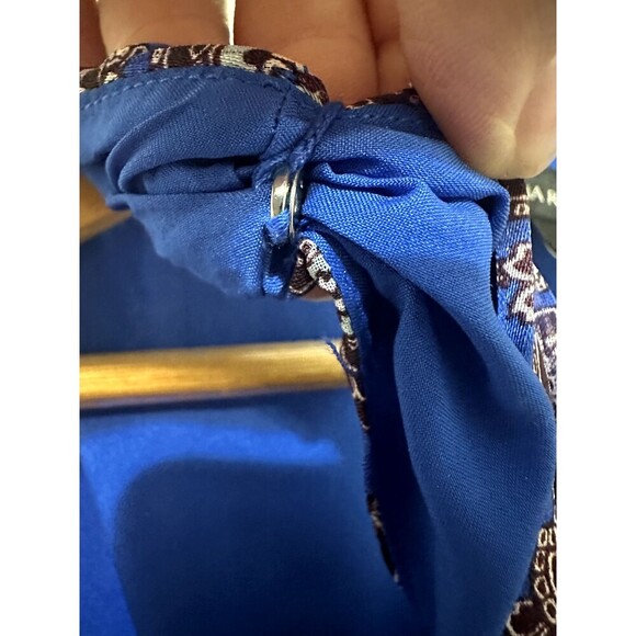 Banana Republic Womans Maxi Dainty Paisly Print Sleeveless Dress Size M Y2K - Picture 10 of 14